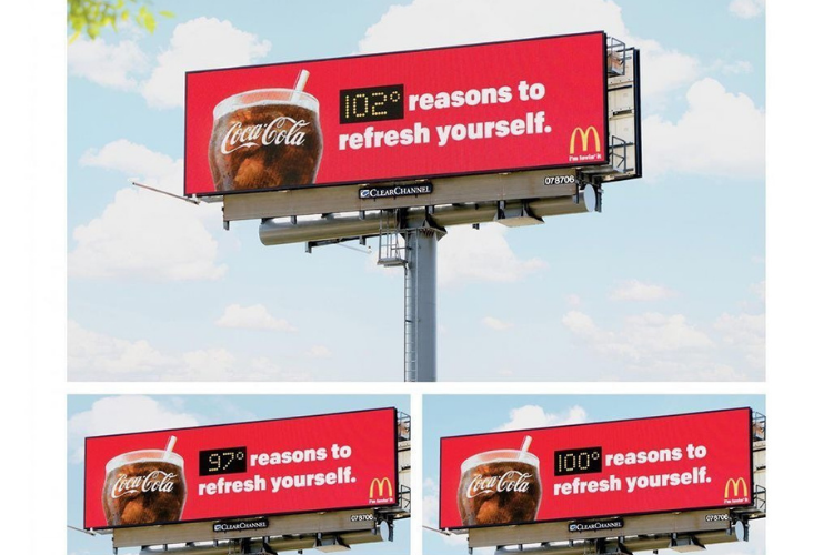 Coca cola billboard