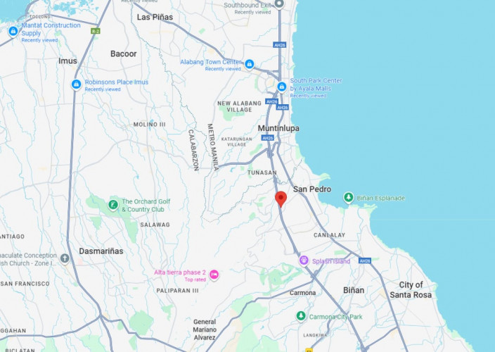 Map - Horizontal Free Standing Billboard at Maharlika Street, United San Pedro Subdivision, San Pedro, Laguna (near Caltex Station)