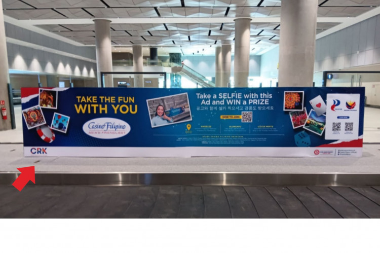 1 Panel Horizontal Topper Billboard at Clark Airport, Angeles, Pampanga (International & Domestic Arrival Baggage Claim)