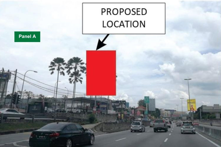 2 Sided Vertical Spectacular Billboard at LDP Highway / Jalan Sg. Penchala, Kuala Lumpur