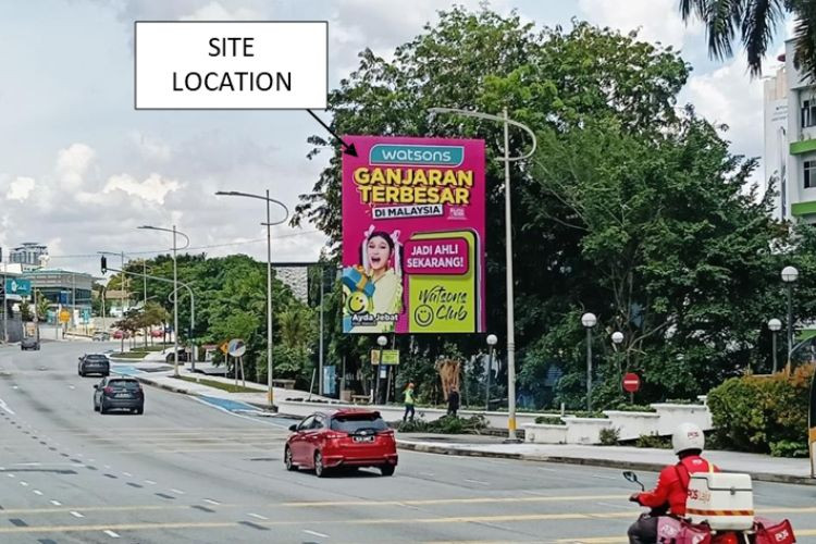 1 Panel Vertical Minipole Billboard at Jalan Utara, Petaling Jaya, Selangor