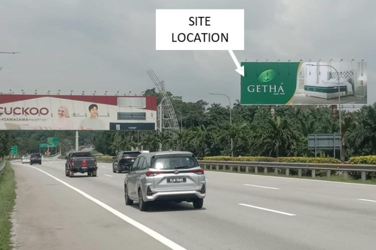 1 Sided Horizontal Unipole Billboard at KLIA Expressway KM A0.9, Dengkil, Selangor