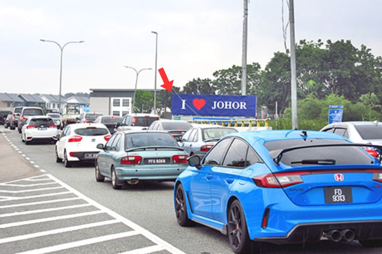 1 Panel Free Standing Billboard at Jalan Sutera Danga, Johor Bahru, Johor
