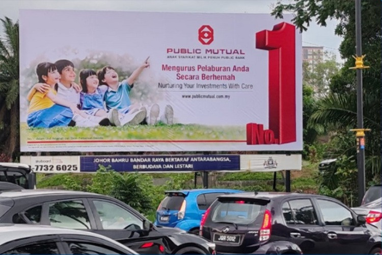 1 Panel Free Standing Billboard at Jalan Pandan, Johor Bahru, Johor