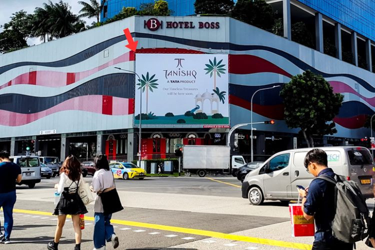 1 Panel Frontlit Billboard at Jalan Sultan / Victoria St, Kallang, Central Region (attached to Hotel Boss)