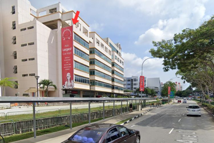 1 Panel Vertical Banner Billboard at Ubi Ave 2, Geylang, Central Region