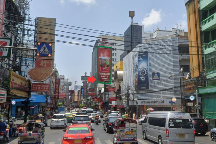 1 Panel Vertical Building Wrap Billboard at Landmark Chinatown, Bangkok, Samphanthawong, Bangkok