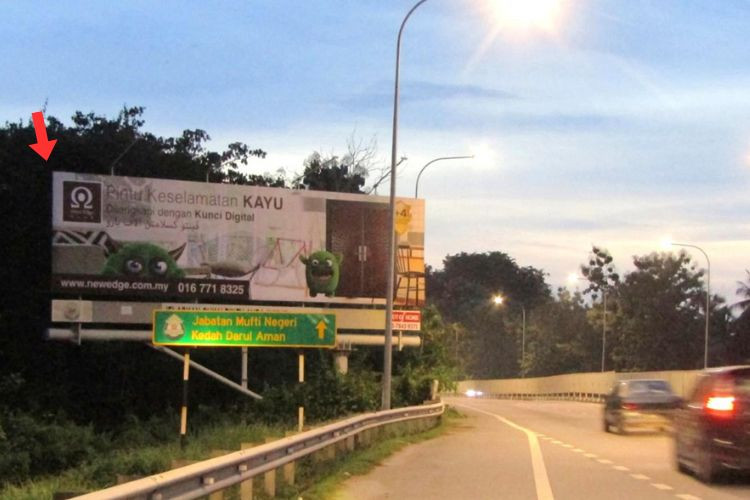 Lebuhraya Sultanah Bahiyah, Alor Setar, Kedah (after Alor Setar (Selatan) toll plaza)