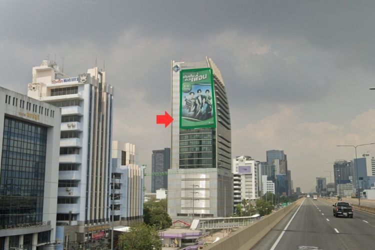 1 Panel Vertical Building Wrap Billboard at East Water Building( Outbound ), Bangkok, Chatuchak, Bangkok