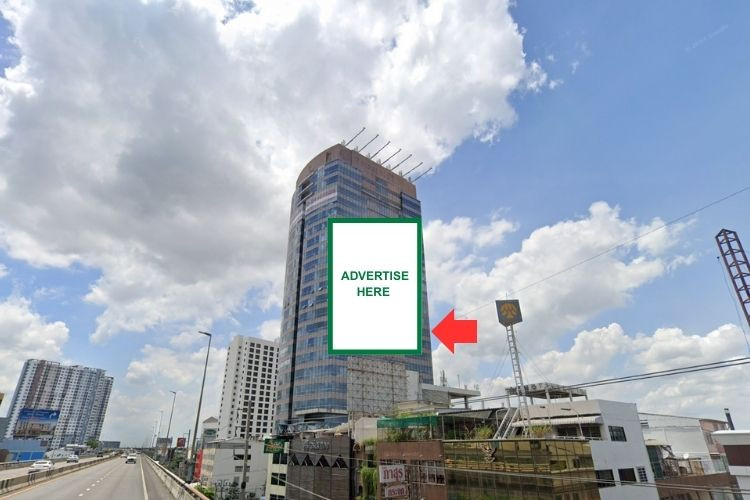 1 Panel Vertical Building Wrap Billboard at Thanalongkorn Buidling ( Outbound ), Bangkok, Bang Phlat, Bangkok