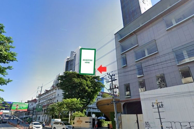 1 Panel Vertical Building Wrap Billboard at Liberty Plaza Building, Bangkok, Watthana, Bangkok