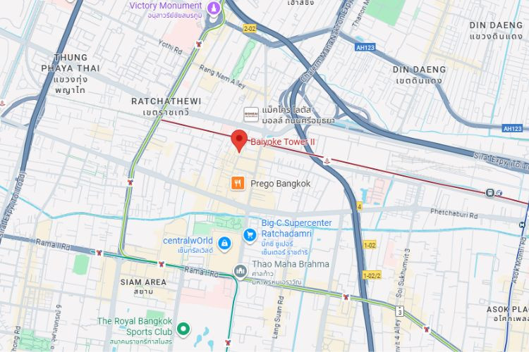 Baiyoke Tower II (Side 2), Bangkok, Ratchathewi, Bangkok