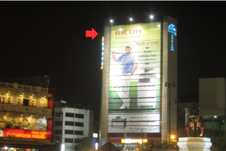 1 Panel Vertical Building Wrap Billboard at Tang Hua Pug Building, Bangkok, Bang Rak, Bangkok Rama 4 Intersection - Hua Lamphong