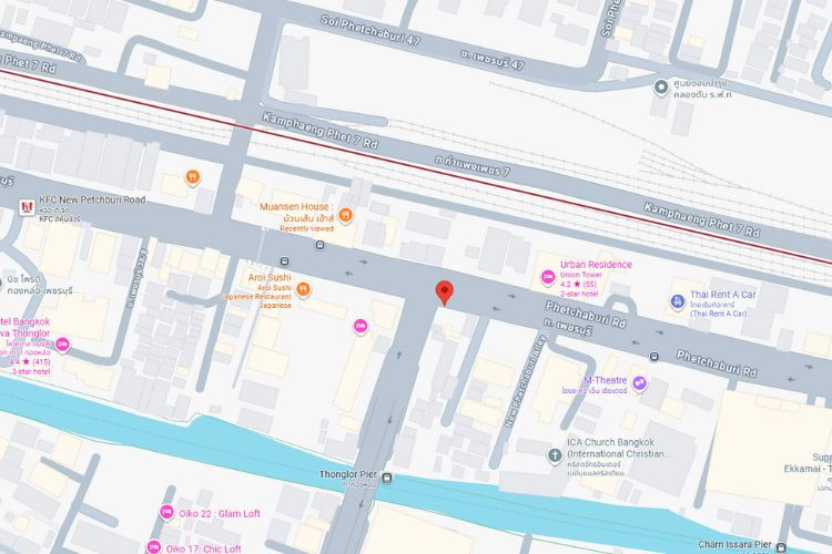 Phetchaburi Road, North Thonglor Intersection, Bangkok, Huai Khwang, Bangkok