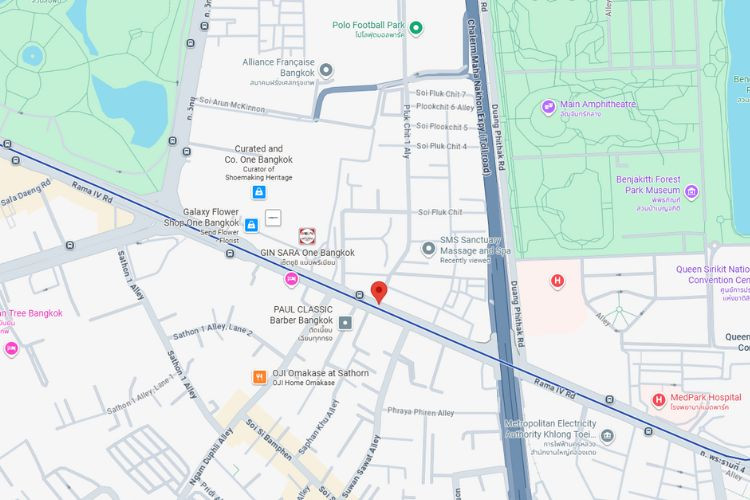 Rama 4 Road, Soi Pakchit 2, Bangkok, Pathum Wan, Bangkok (Near Bangkok Bank)