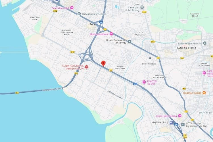 NSE KM139.8 (NB), Juru, Penang (Between Perusahaan Interchange and Juru Interchange)