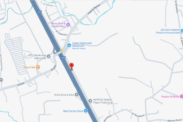 Map - Freestanding Billboard at 19-10 E Service Road, Valenzuela, Metro Manila (Near NLEX-Lawang Bato Exit)