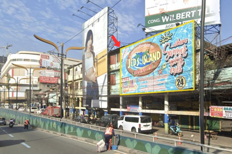 1 Panel Horizontal Wall-Mounted Billboard at Quezon Boulevard, Sta. Cruz, Manila, Quezon (near Far Eastern University)