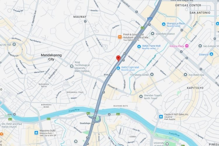 Map - Rooftop Billboard at EDSA, Mandaluyong, Metro Manila (on top of Aristocrat Building)