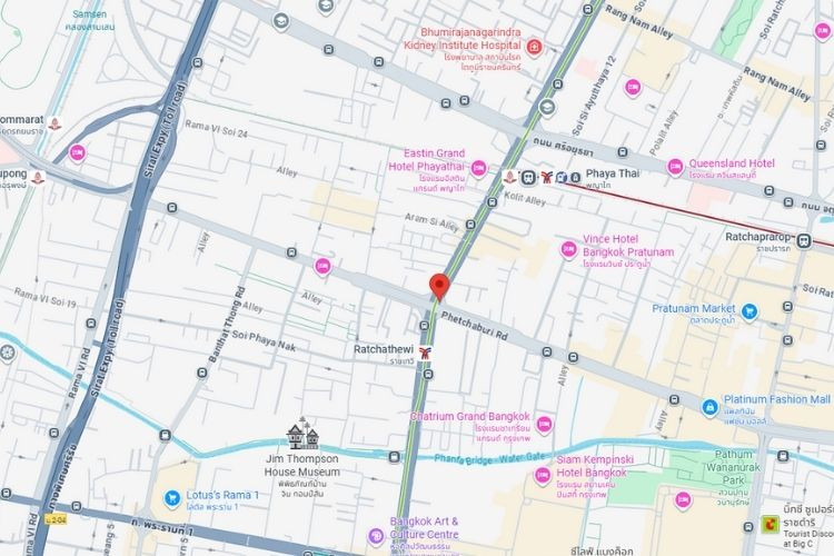 Phaya Thai Rd, Bangkok, Bangkok Ratchathewi intersection