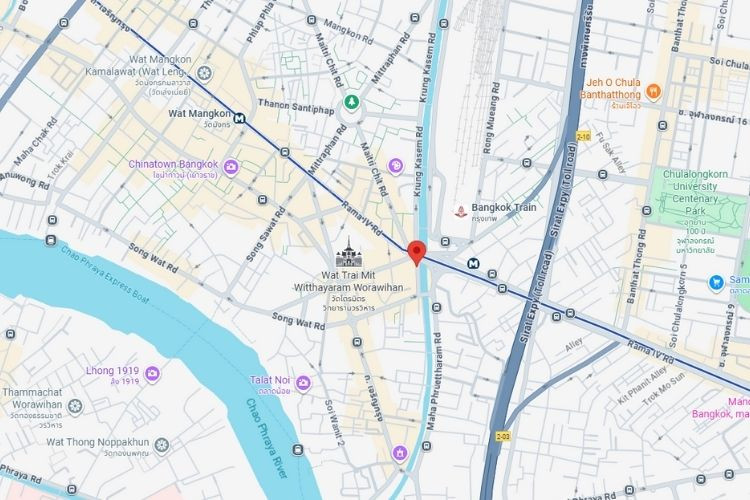 Hua Lamphong intersection, Bangkok, Samphanthawong,, Bangkok Tri Mit Rd