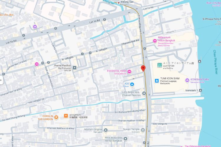 Charoen Nakhon Road, Bangkok, Khlong San, Bangkok (opposite iconsiam)