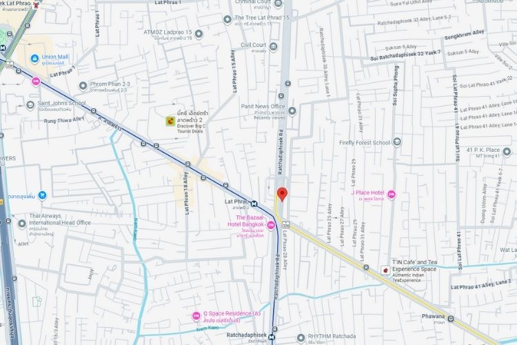 Ratchada-Ladprao intersection, Bangkok, Chatuchak, Bangkok Ratchadapisek road