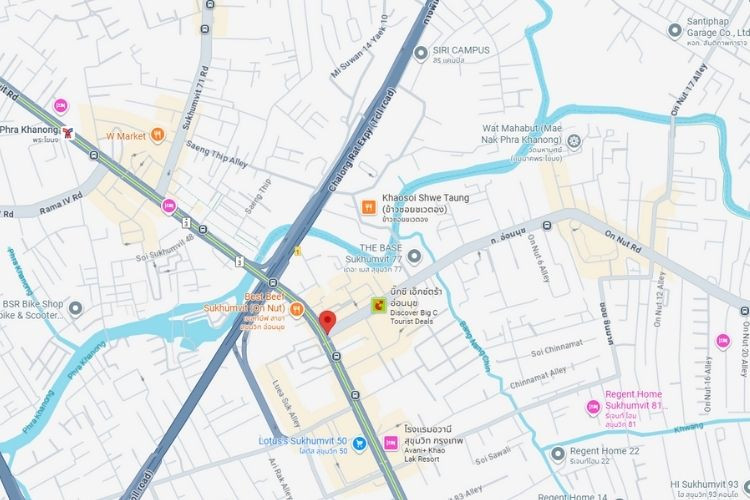 On Nut intersection, Bangkok, Khlong Toei, Bangkok (Sukhumvit intersection)