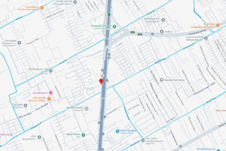 Lak Song, Bangkok, Bang Kae, Bangkok Kanchanapisek Road Indented Lert La School (Departure)