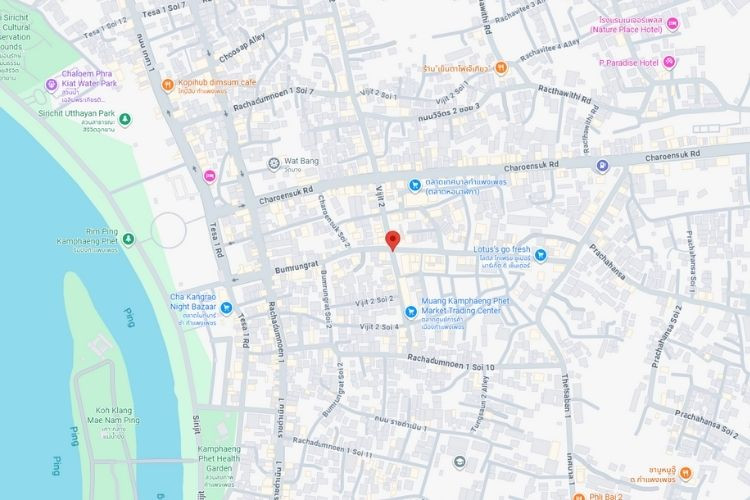 The intersection of Kamphaeng Phet Municipal Market(2), Kamphaeng Phet, Kamphaeng Phet