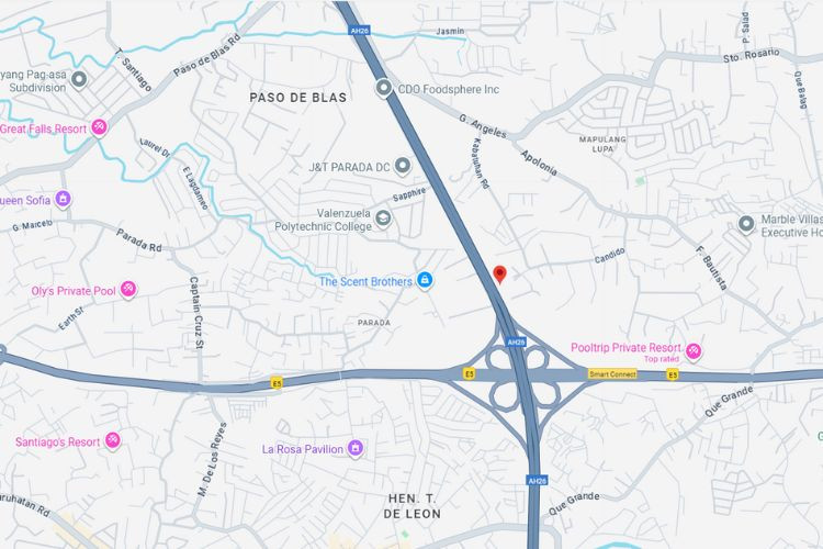 Map - Rooftop Billboard at 2077 Candido, Valenzuela, Metro Manila (Near Smart Connect Interchange B Side)
