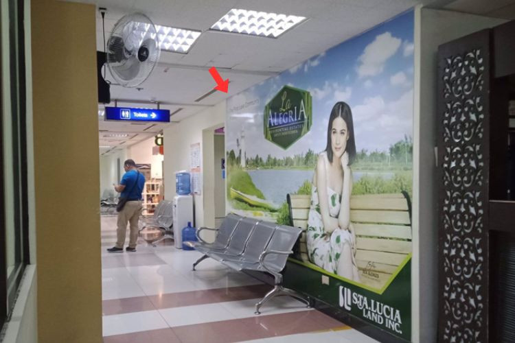 Horizontal Sticker Wrap Billboard at Bacolod - Silay Airport, Silay, Negros Occidental (Departure Area Wall Wrap)