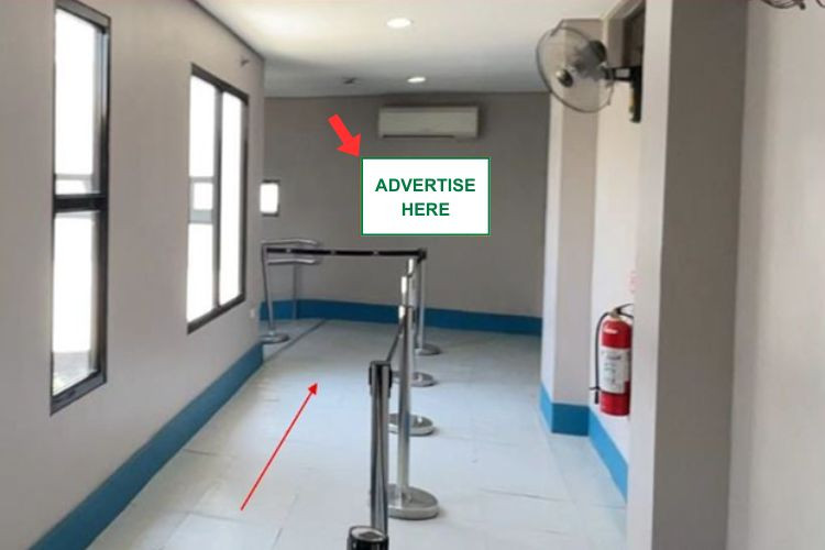 Horizontal Wall Sticker Billboard at Caticlan Airport, Malay, Aklan (Immigration Hall [2&3])