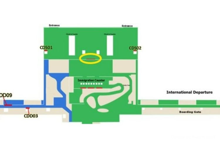 Map - Horizontal Digital Screen Billboard at Clark Airport, Angeles, Pampanga (International / Domestic Check-in Counter)