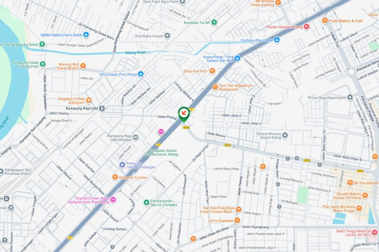 Map - Free Standing Billboard at Persimpangan Raja Muda Musa / Port Klang, Klang, Selangor (near Kompleks Sukan Pandamaran [C])