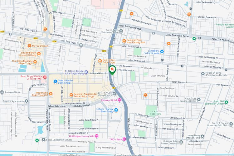 Map - Free Standing Billboard at Jalan Batu Nilam, Bukit Tinggi, Klang, Selangor (near Giant Klang)