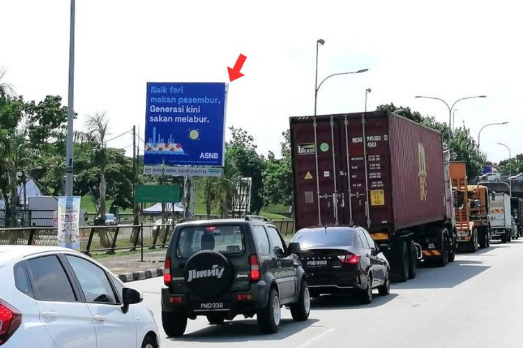 Minipole Billboard at Butterworth - Kulim Expressway, Seberang Jaya, Penang
