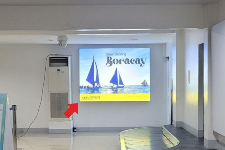 Horizontal Lightbox Billboard at Kalibo International Airport, Kalibo, Aklan (International Arrival Baggage Claim)