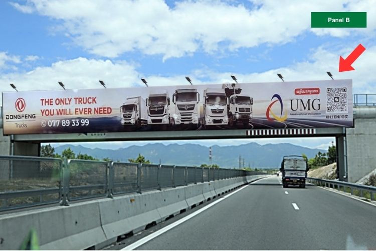 1 Sided Iron Frame Panel Billboard at Km108+300, Khanh Hoa (Panel B)
