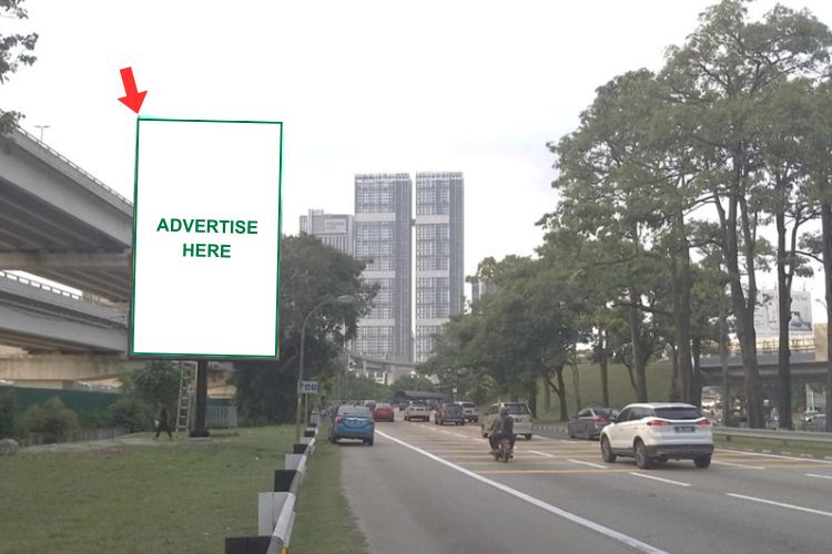 Vertical Digital Screen Billboard at Jalan Sungai Besi, Kuala Lumpur