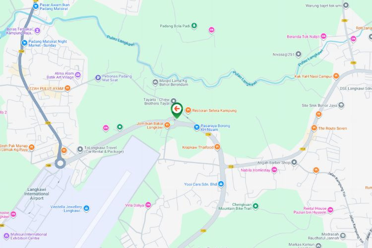 Map - Free Standing Billboard at Jalan Padang Matsirat Roundabout, Langkawi, Kedah