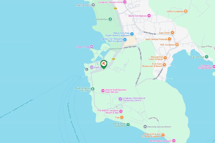 Map - Free Standing Billboard at Persiaran Putra, Langkawi, Kedah (in front of Jetty Point [C])