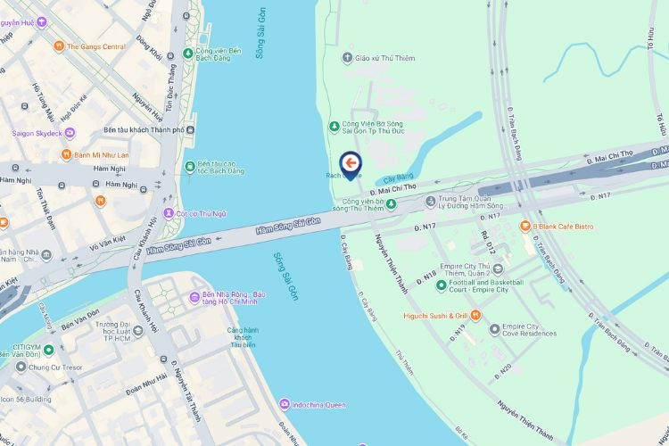 Map - Horizontal Digital Screen Billboard at Saigon Riverside Park, Thu Duc District, Ho Chi Minh City