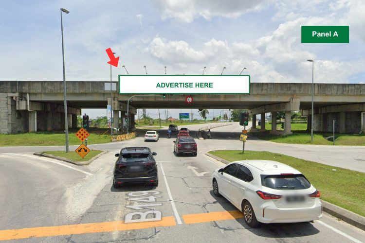 2 Sided Overhead Bridge Billboard at LATAR KM17.7, Exit 2505 Persimpangan Kundang, Rawang, Selangor