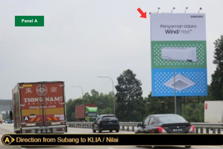 2 Sided Vertical Unipole Billboard at ELITE Highway KM28.4, Dengkil, Selangor