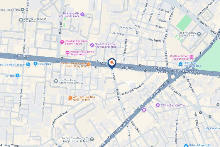 Map - Vertical Digital Screen Billboard at Vincom Plaza Cong Hoa, Tan Binh District, Ho Chi Minh City