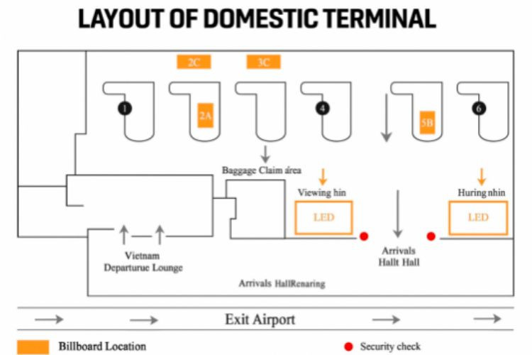 Tan Son Nhat International Airport, Ho Chi Minh City (Domestic Arrival Exit)