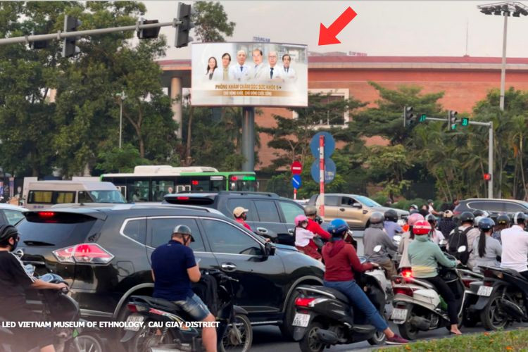 1 Sided Horizontal Unipole Billboard at Vietnam Museum of Ethnology, Cau Giay District, Ha Noi City