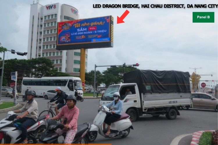 LED Unipole Billboard at Dragon Bridge, Hai Chau District, Da Nang City