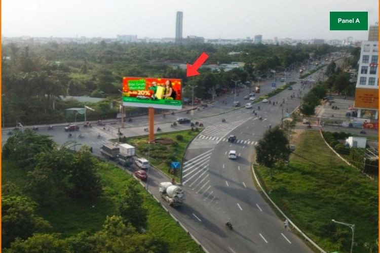 LED Unipole Billboard at IC3 Quang Trung, Can Tho City (Panel A - Outbound)